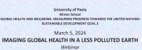 webinar &quot;Imaging Global Health in a less polluted Earth&quot;