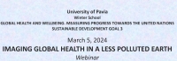 webinar "Imaging Global Health in a less polluted Earth"